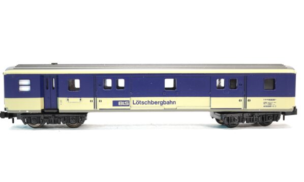 Minitrix 13364 N BLS Gepäckwagen D cremeblau | A0766