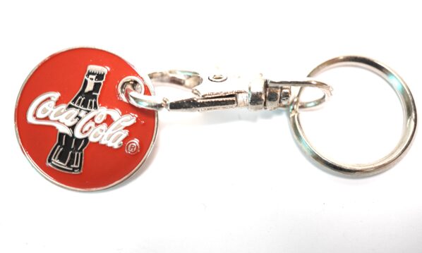 Vintage Coca-Cola Logo & Bottle Schlüsselanhänger – Red Crown Cap Design | A5036