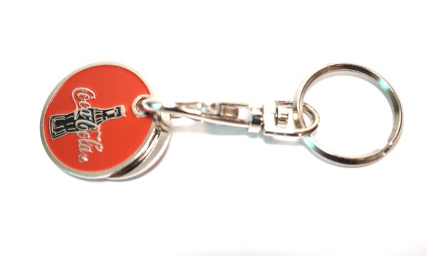 Vintage Coca-Cola Schlüsselanhänger – Red Crown Cap Design mit Karabiner | A5038