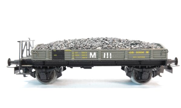 Ruco 2102 H0 SBB Niederbordwagen mit Kiesladung 5204 | A0726