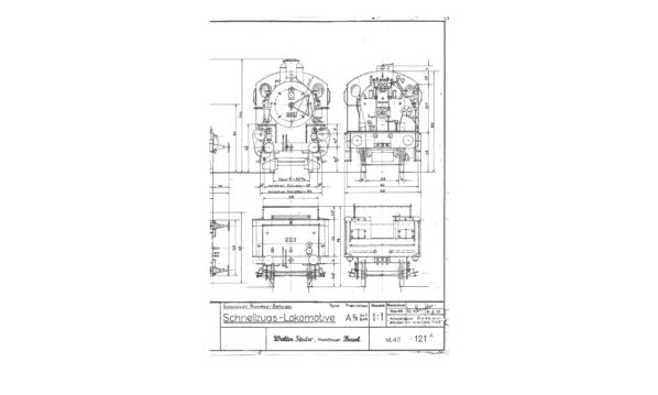 Studer Bauplan SBB 0 A 3/5 603 649