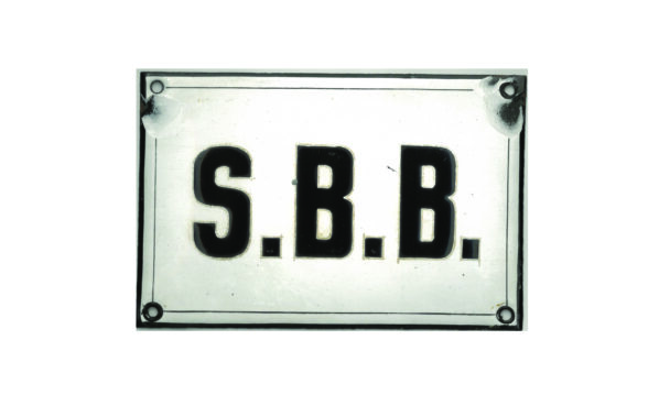 SBB Emailschild Schild Bahn Schweiz Vintage 125x83