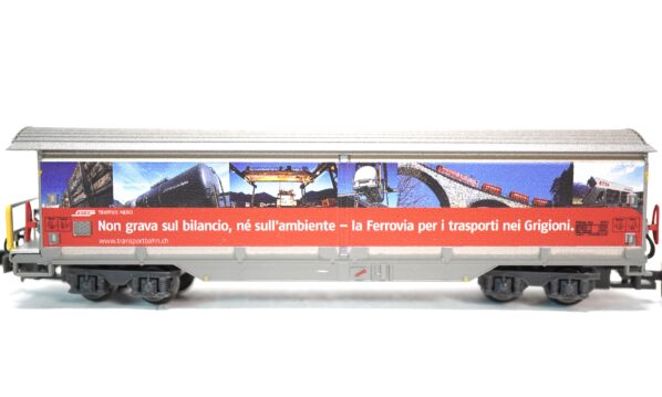 MDS-Modell 61007 N RhB Schiebewandwagen Transportbahn | A1001