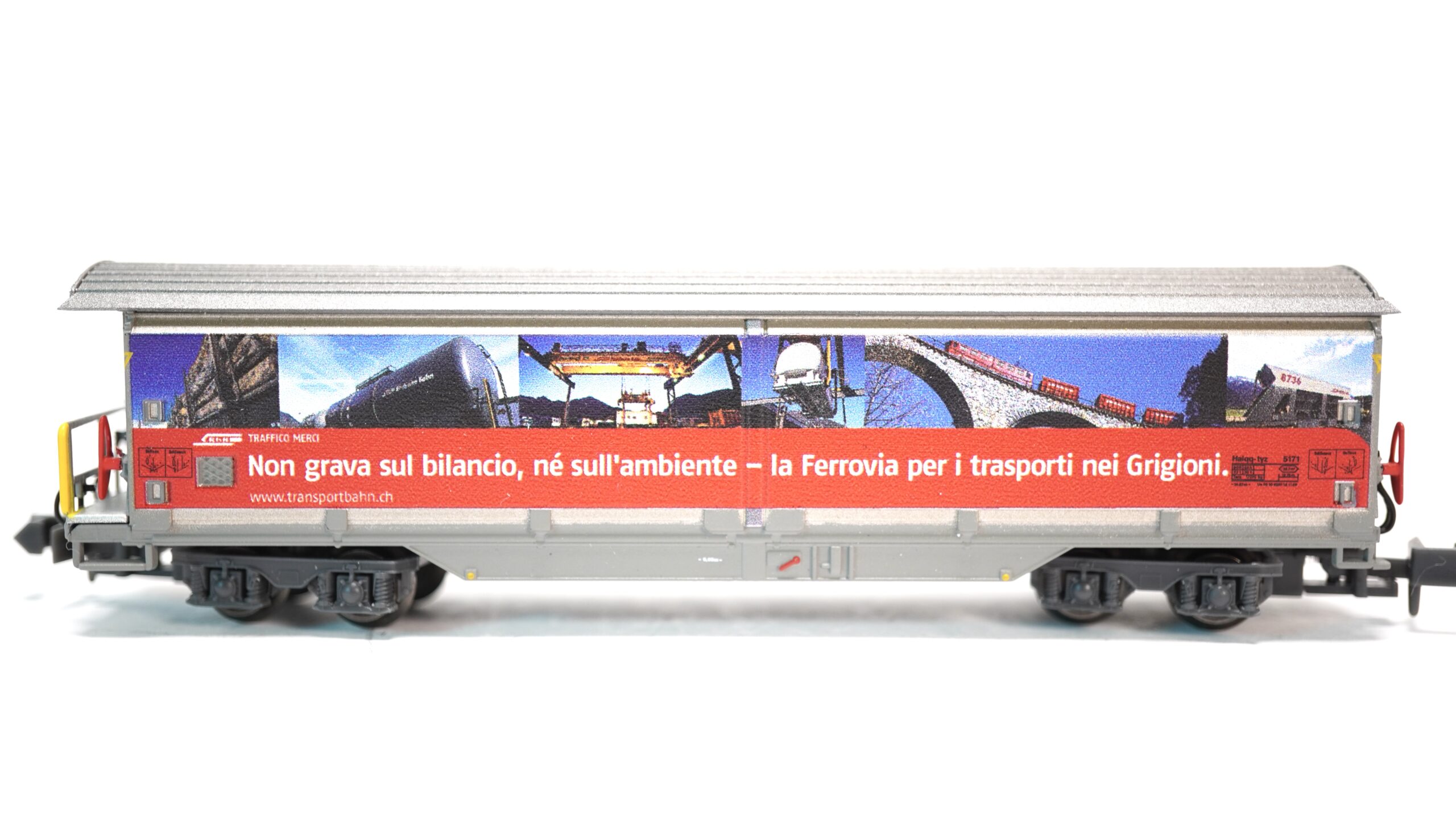 MDS-Modell 61007 N RhB Schiebewandwagen Transportbahn | A1001