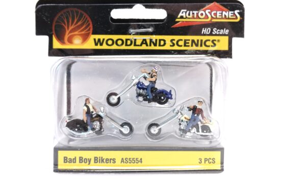 Woodland Scenics AS5554 H0 Bad Boy Bikers 3er-Set OVP