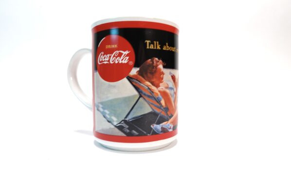 Vintage 1987 Coca-Cola Becher – „Talk about refreshing“ (1952 Design) | A5089