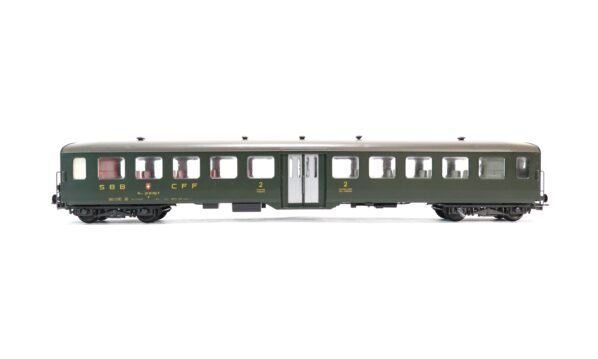 Liliput 878 50 H0 SBB Leichtstahlwagen 2. Klasse grün OVP | A0934