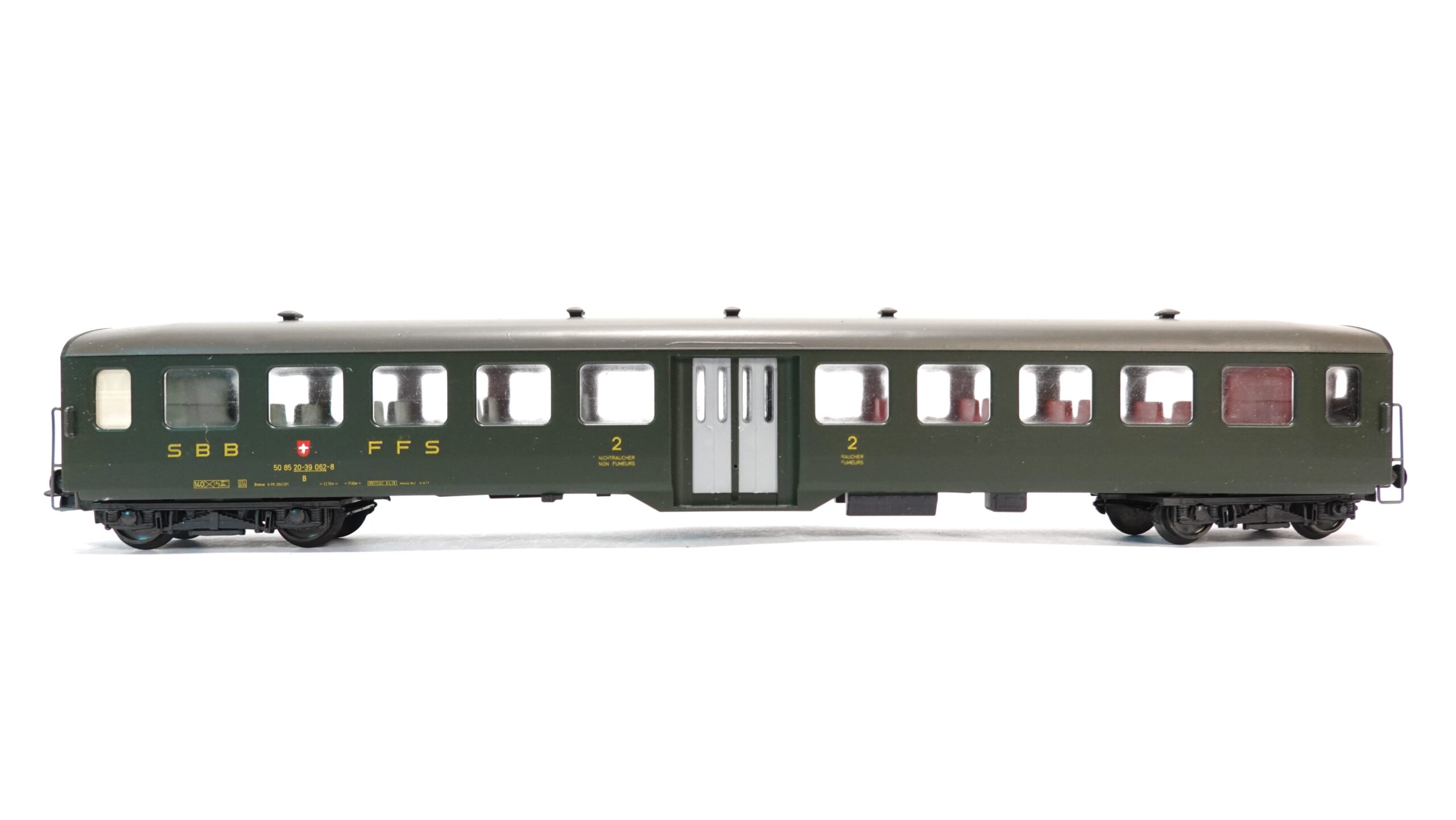 Liliput 878 50 H0 SBB Leichtstahlwagen 2. Klasse grün OVP | A0936