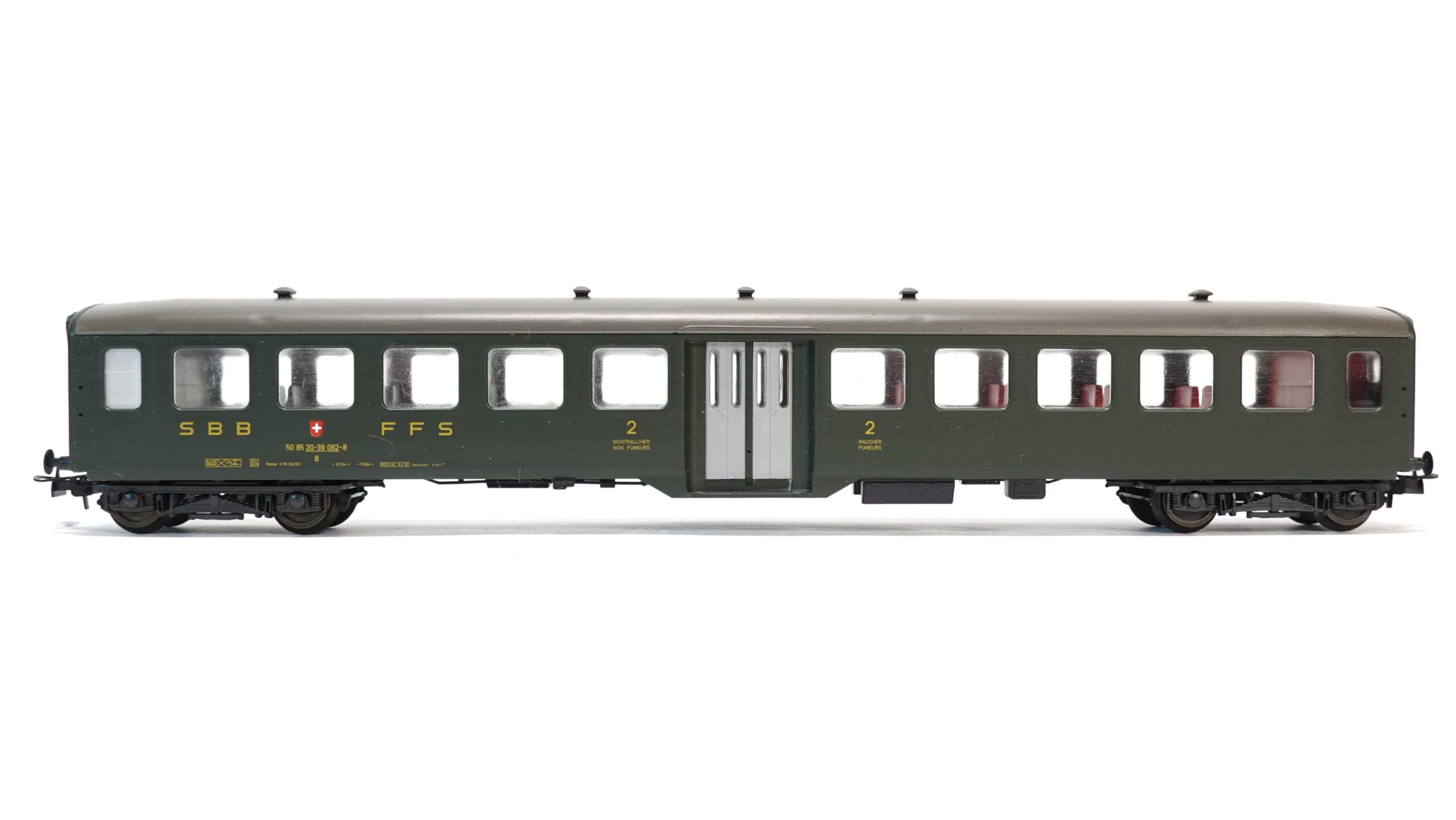 Liliput 878 50 H0 SBB Leichtstahlwagen 2. Klasse grün OVP | A0948