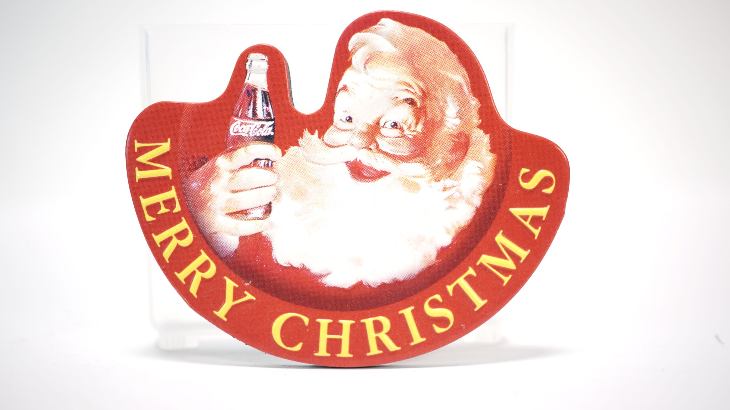 Vintage Coca-Cola Magnet „Merry Christmas“ – Haddon Sundblom Santa | A5051