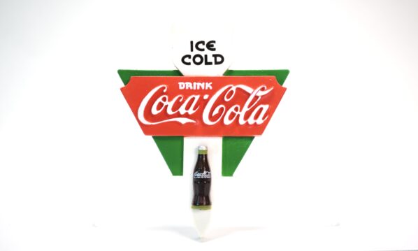 Vintage Coca-Cola Relief-Magnet – „Ice Cold“ Pfeil-Design | A5065
