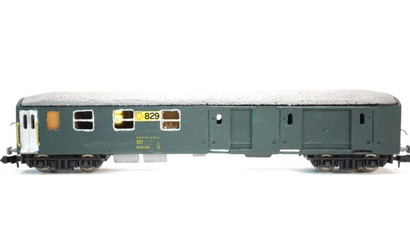 WSM N SBB Gepäckwagen grün Nr. 829 Eigenbau | A0913