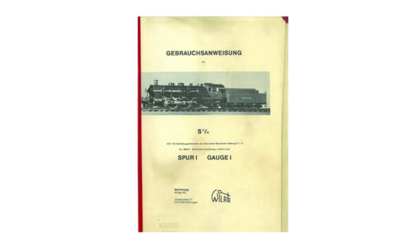 Wilag Spur I S 3/6 Gebrauchsanweisung Anleitung