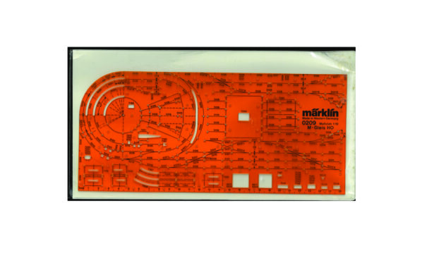 Märklin 0209 H0 M-Gleis Planungsschablone