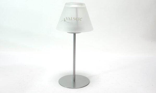 Vintage Valser Tisch-Windlicht – Edles Edelstahl-Design mit satiniertem Glas | A5099