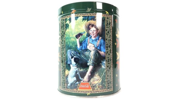 Vintage Coca-Cola Blechdose – Motiv „Der junge Angler“ nach Norman Rockwell | A5111