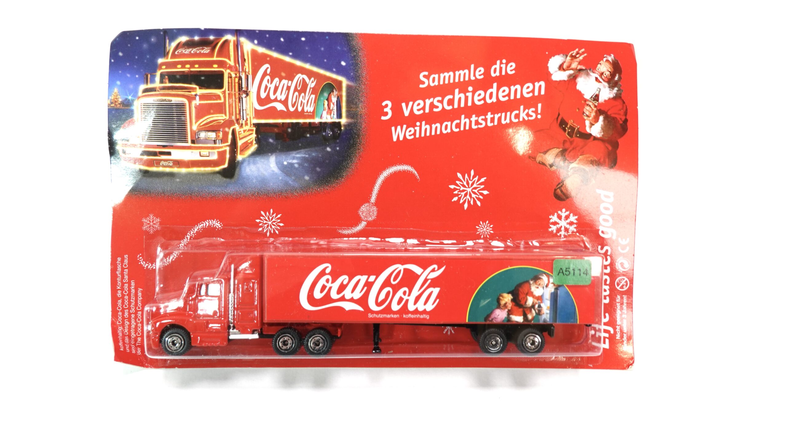 Vintage Coca-Cola Weihnachtstruck – Modell-Sattelzug (Motiv 3) – OVP | A5114 1 Vintage Coca-Cola Weihnachtstruck – Modell-Sattelzug (Motiv 3) – OVP | A5114
