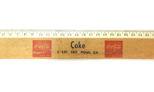 Coca-Cola Holzlineal C'est fait pour ça – Vintage Epoche 70er Jahre | A5138