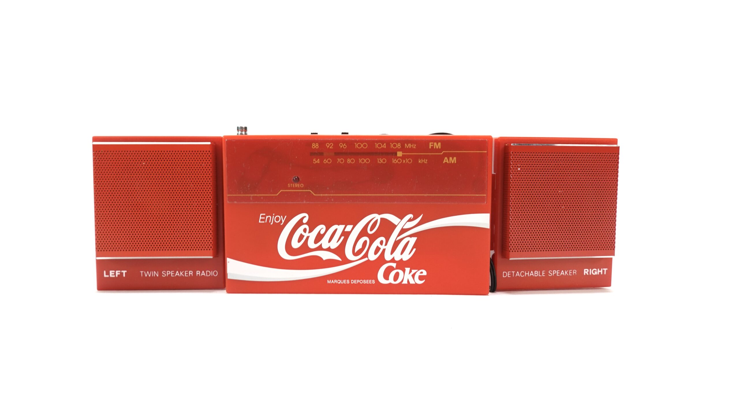 Coca-Cola Twin Speaker Radio – Vintage 80er/90er Jahre | A5139 1 Coca-Cola Twin Speaker Radio – Vintage 80er/90er Jahre | A5139