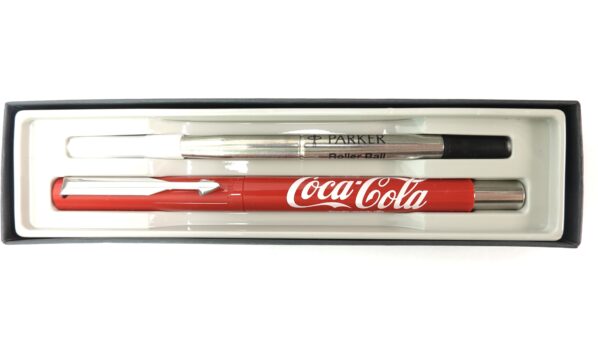 Parker Coca-Cola Tintenroller Schreibset – Vintage 90er Jahre | A5147