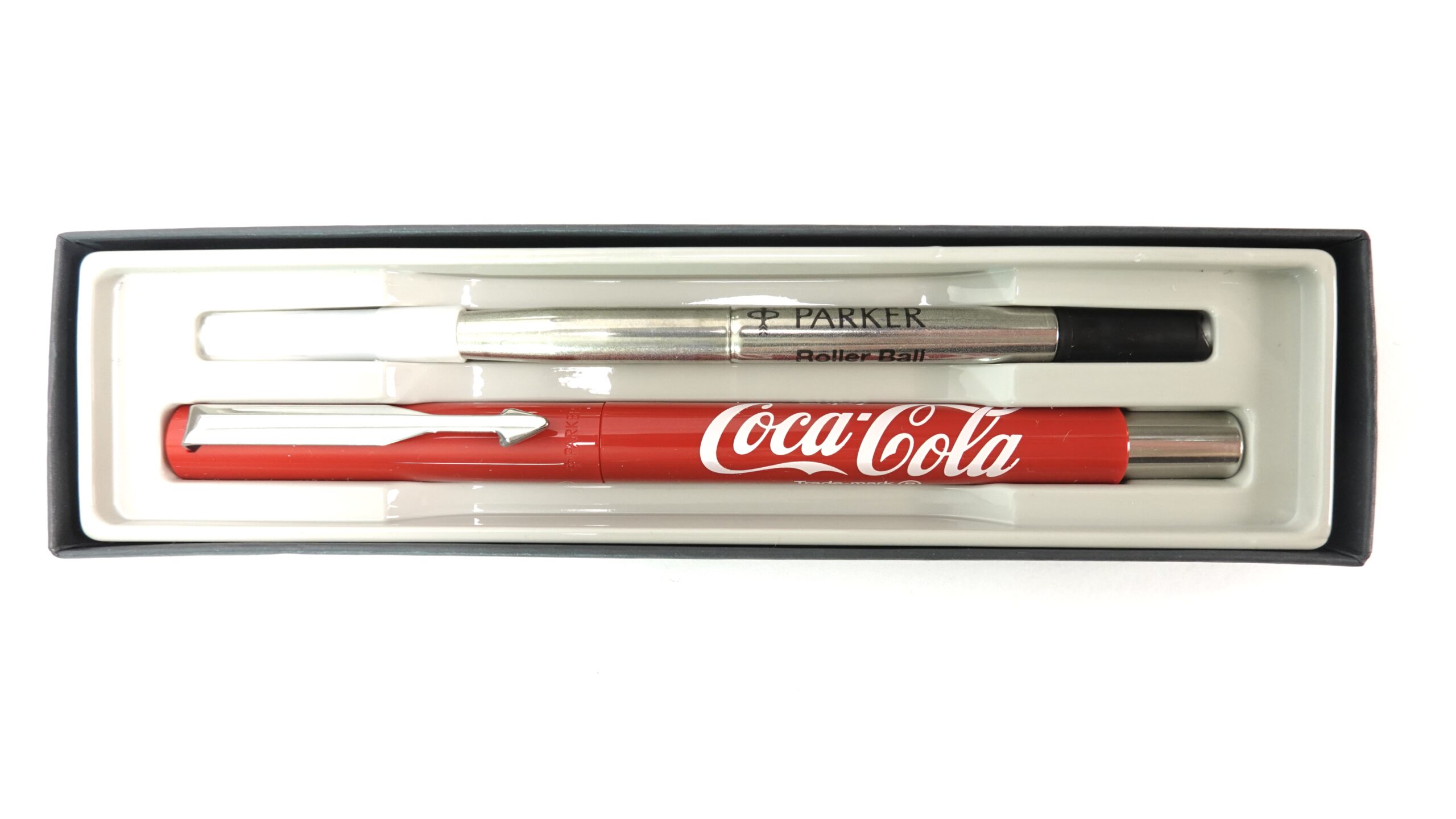 Parker Coca-Cola Tintenroller Schreibset – Vintage 90er Jahre | A5147