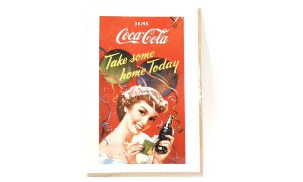 Coca-Cola Grußkarte Take some home Today Vintage 90er Jahre | A5152
