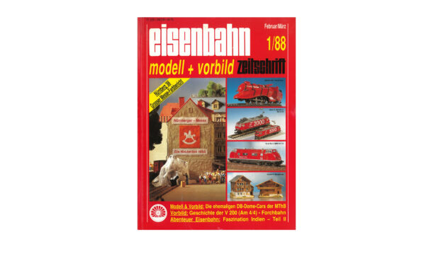 Eisenbahn Zeitschrift Modell + Vorbild 1/1988