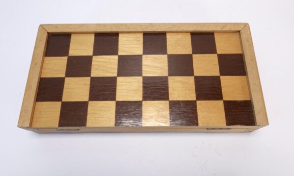 Vintage Holz-Schachspiel klappbar | A5275