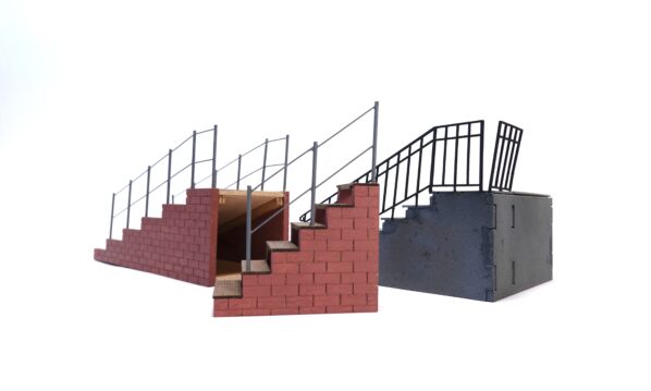 Handarbeit Spur 1 Bahnsteig-Aufgänge / Treppen 3-teilig | A5279
