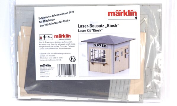 Märklin 1 Insider-Club Jahrespräsent 2021 Laser-Bausatz Kiosk | A5284