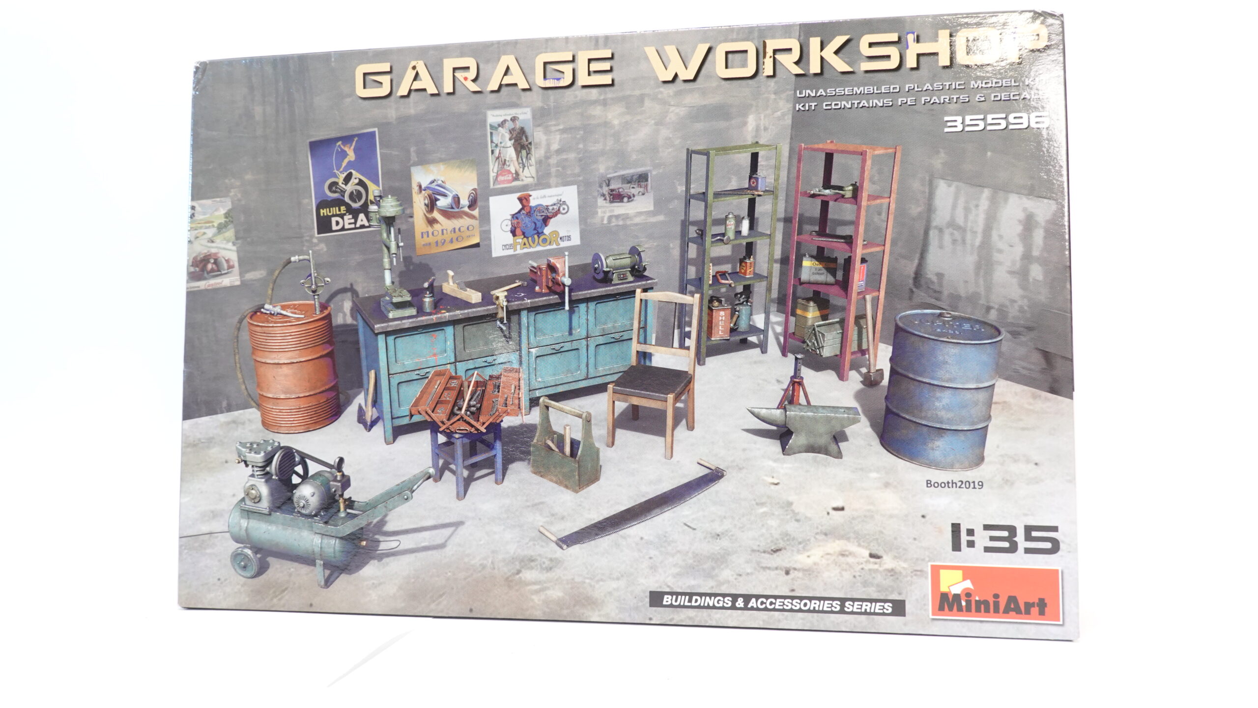 MiniArt 35596 1:35 Garage Workshop Werkstatt-Zubehör Bausatz | A5297