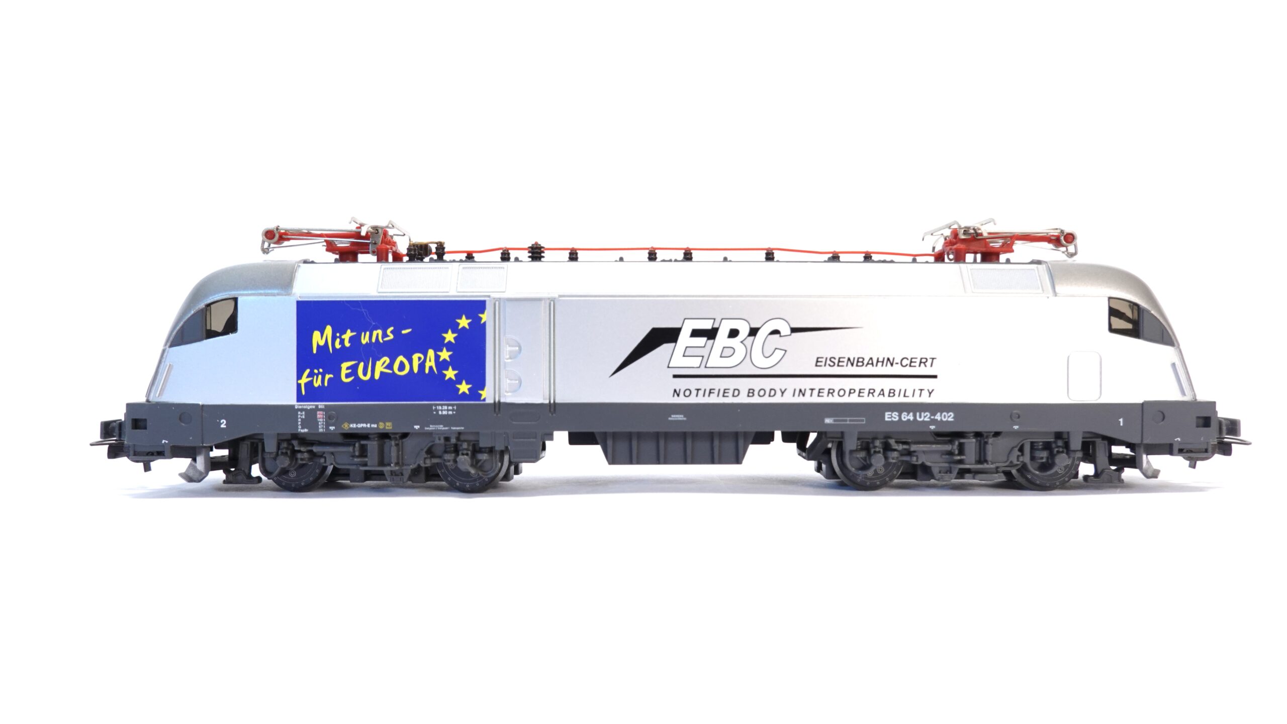 Piko 71006 H0 EBC Taurus ES 64 U2-402 Eisenbahn-Cert Erlangen DC | A5314