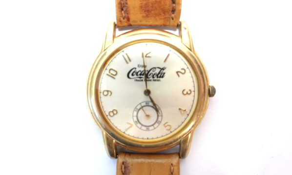 Coca-Cola Armbanduhr mit Sekundenzifferblatt Vintage – A5320