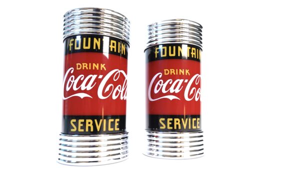 Coca-Cola Salz- und Pfefferstreuer-Set Fountain Service OVP Vintage – A5326