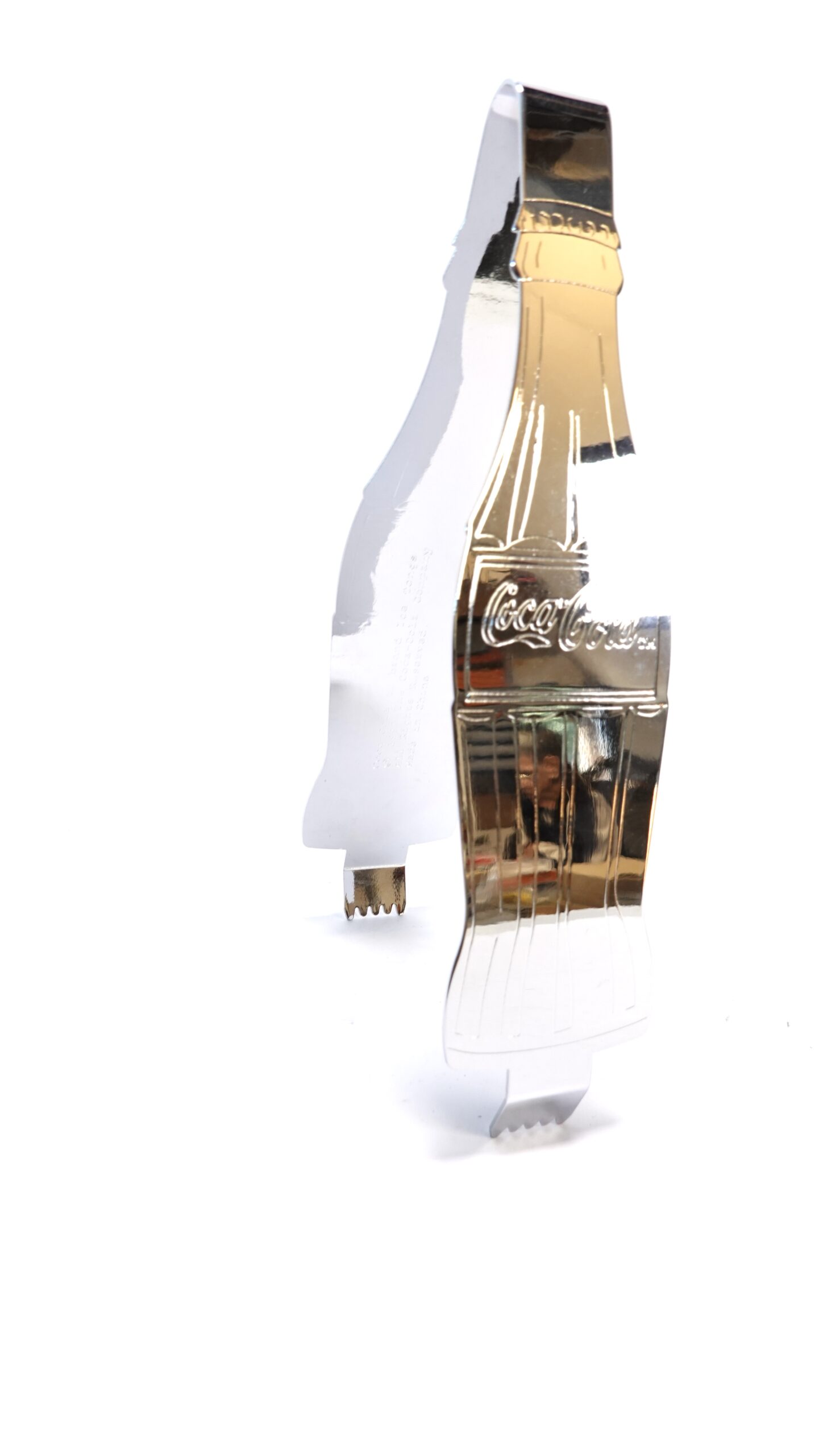 Coca-Cola Eiszange Konturflaschen-Design verchromt Vintage – A5331