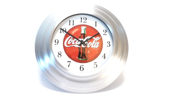 Coca-Cola Wanduhr Aluminium-Rahmen Vintage OVP – A5330