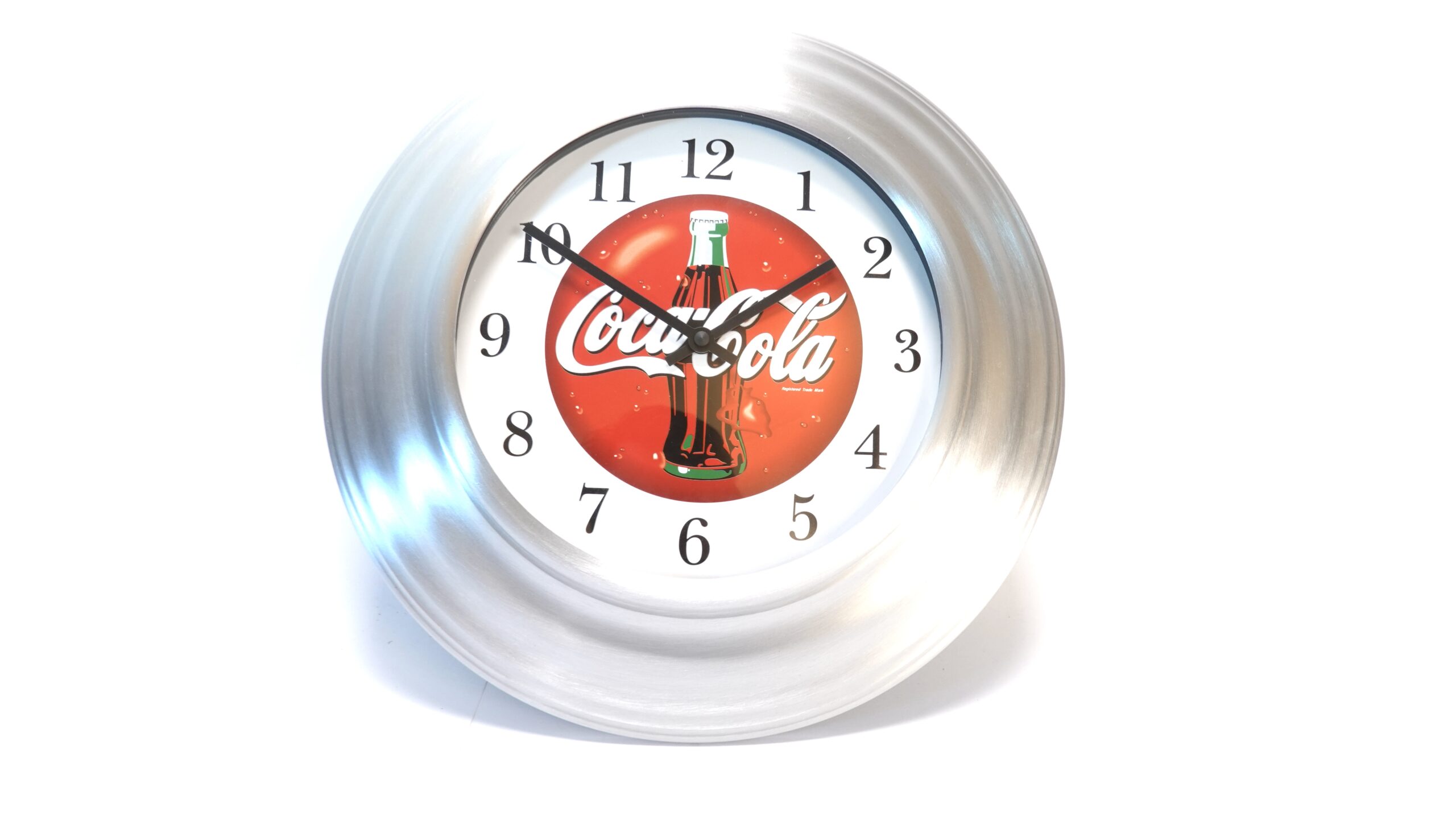 Coca-Cola Wanduhr Aluminium-Rahmen Vintage OVP – A5330
