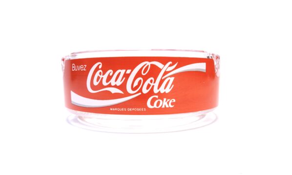 Coca-Cola Aschenbecher Glas Rot Vintage – A5334
