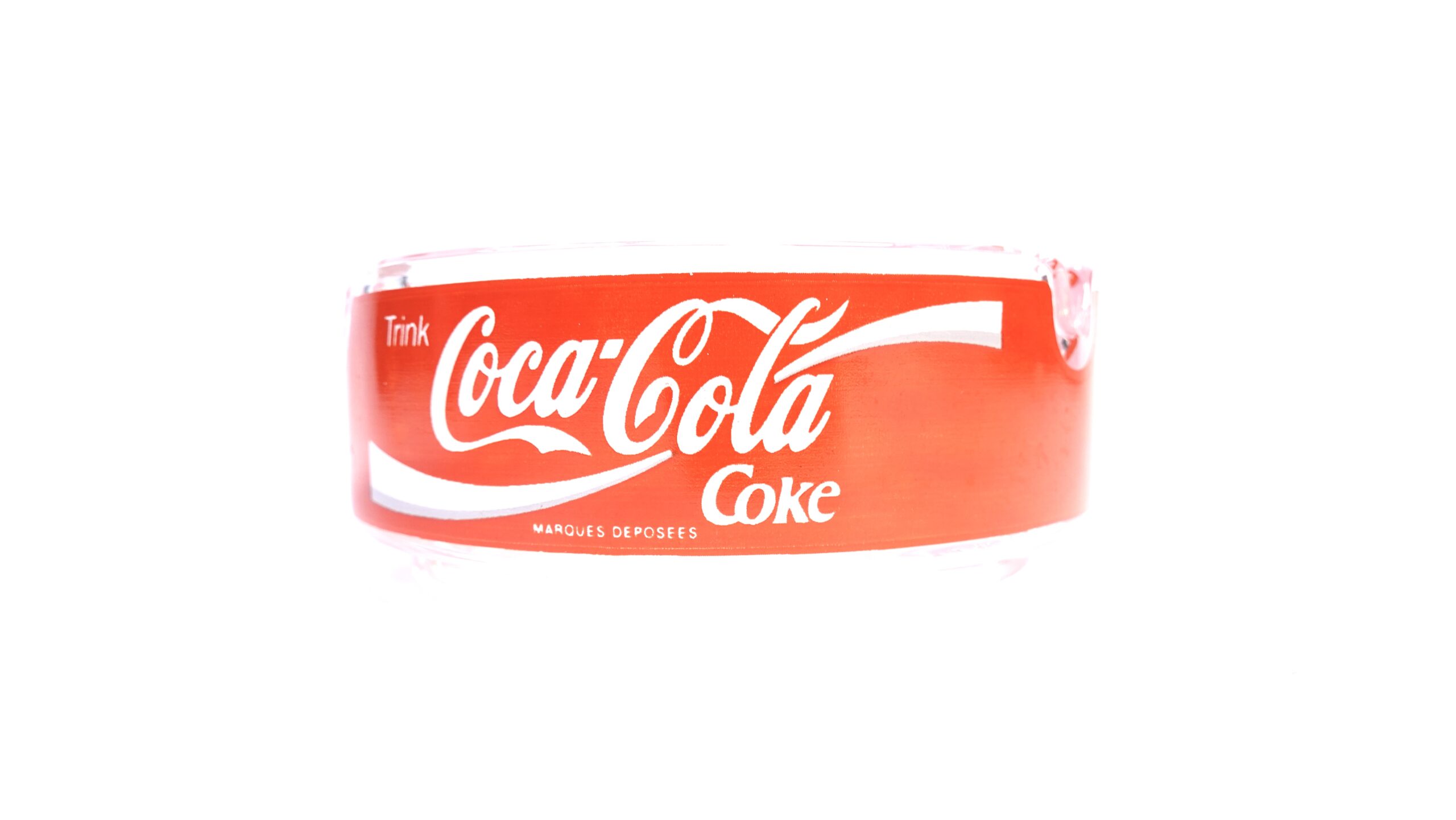 Coca-Cola Aschenbecher Glas Rot Vintage – A5334 4 Coca-Cola Aschenbecher Glas Rot Vintage – A5334 – Bild 4