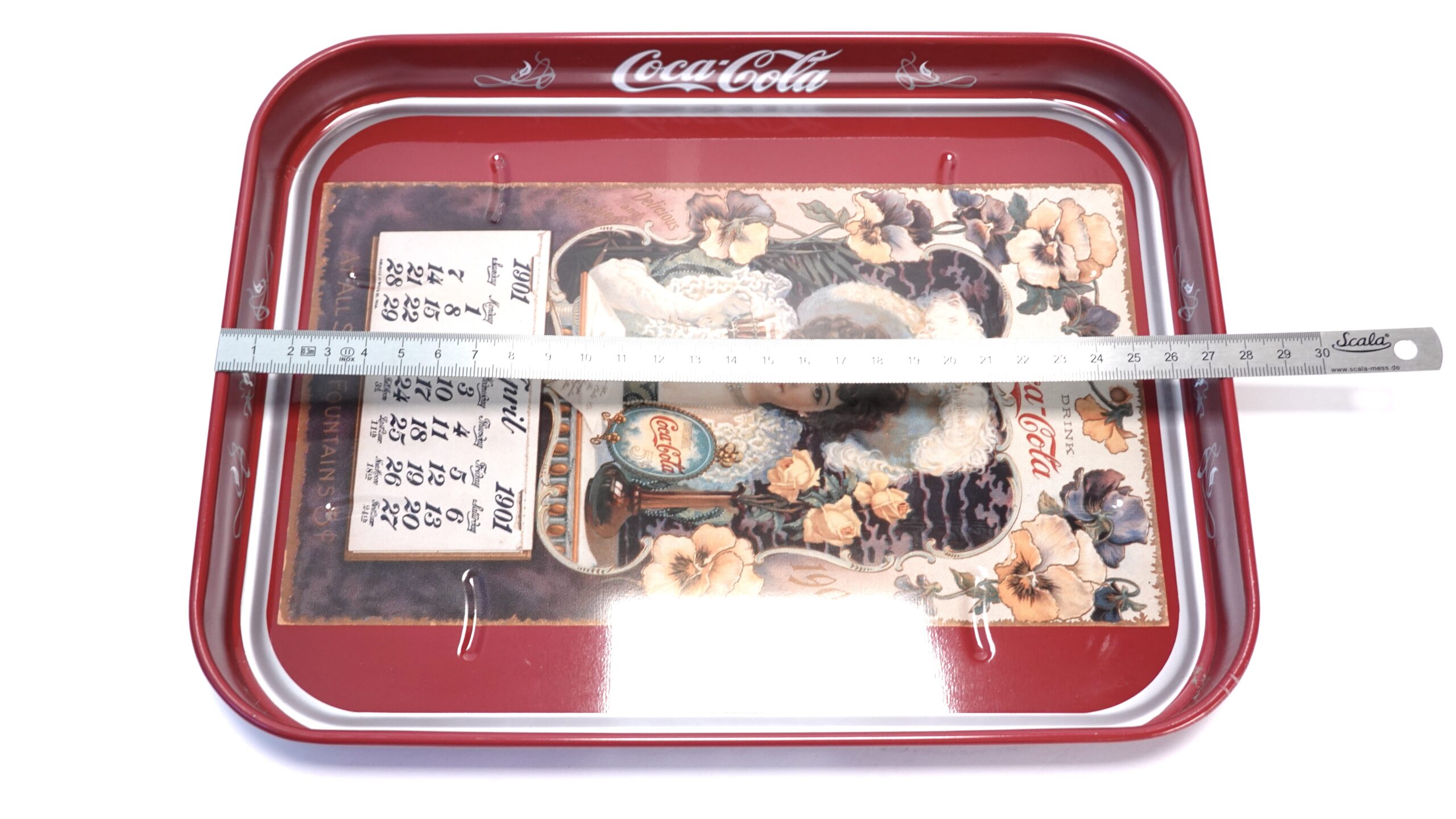 Coca-Cola Serviertablett Kalender 1901 Vintage – A5341