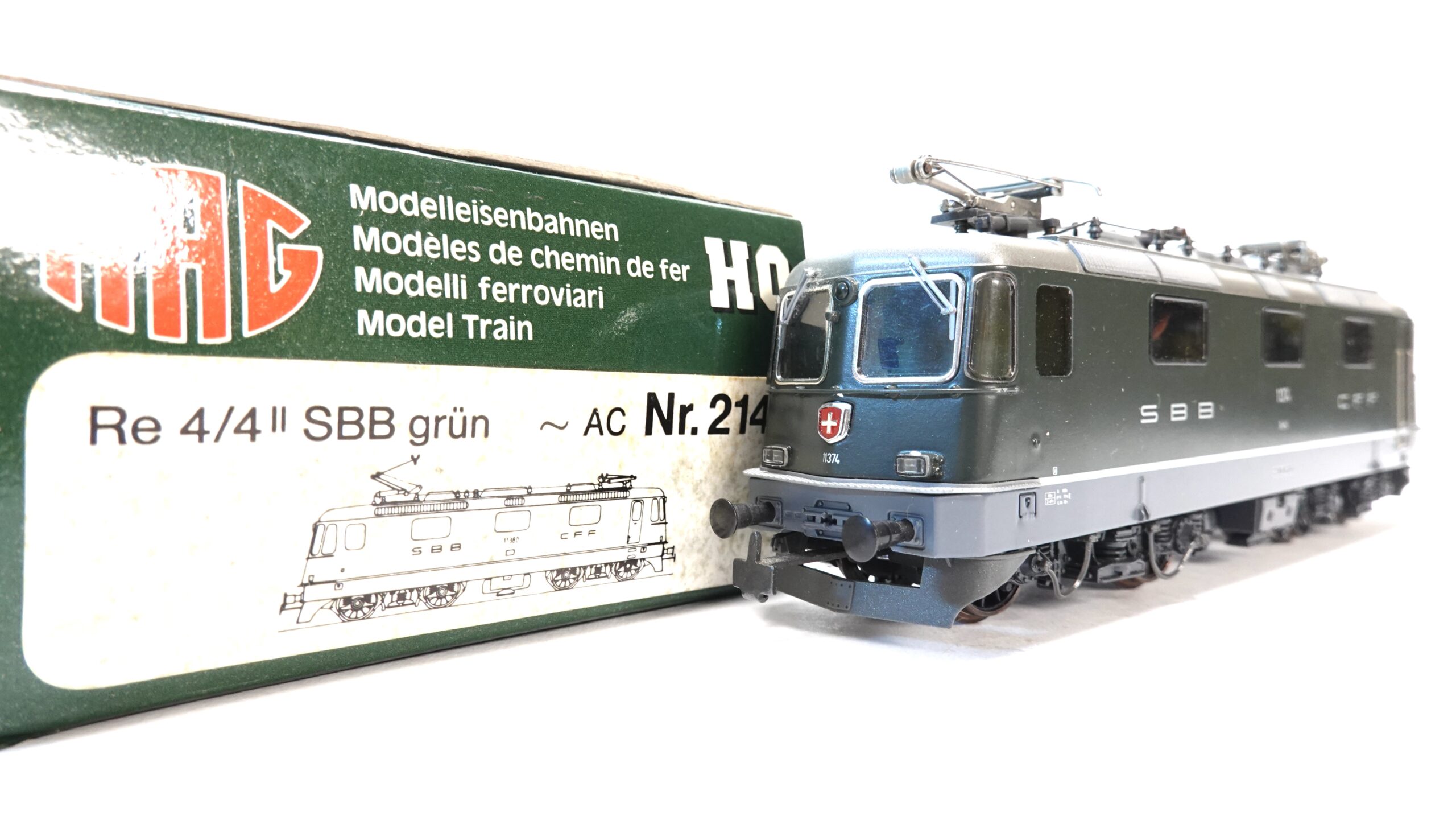HAG 214 H0 SBB Elektrolokomotive Re 4/4 II grün | A1152 4 HAG 214 H0 SBB Elektrolokomotive Re 4/4 II grün | A1152 – Bild 4