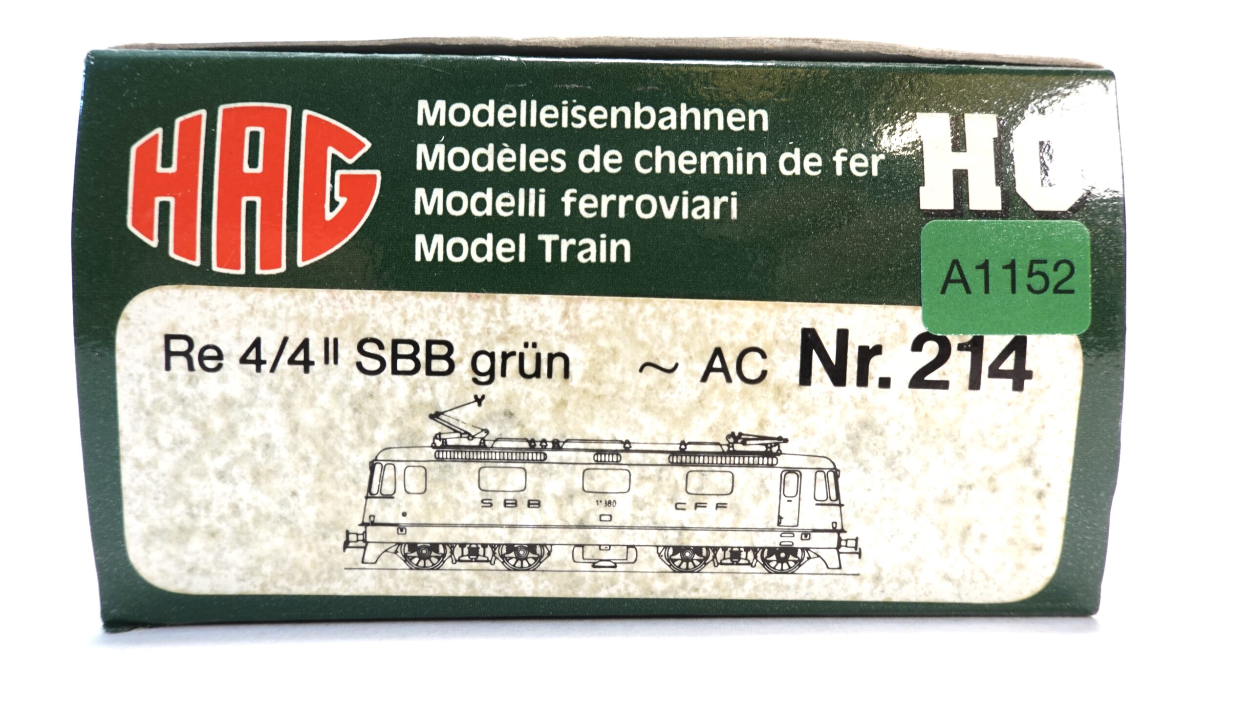 HAG 214 H0 SBB Elektrolokomotive Re 4/4 II grün | A1152 3 HAG 214 H0 SBB Elektrolokomotive Re 4/4 II grün | A1152 – Bild 3