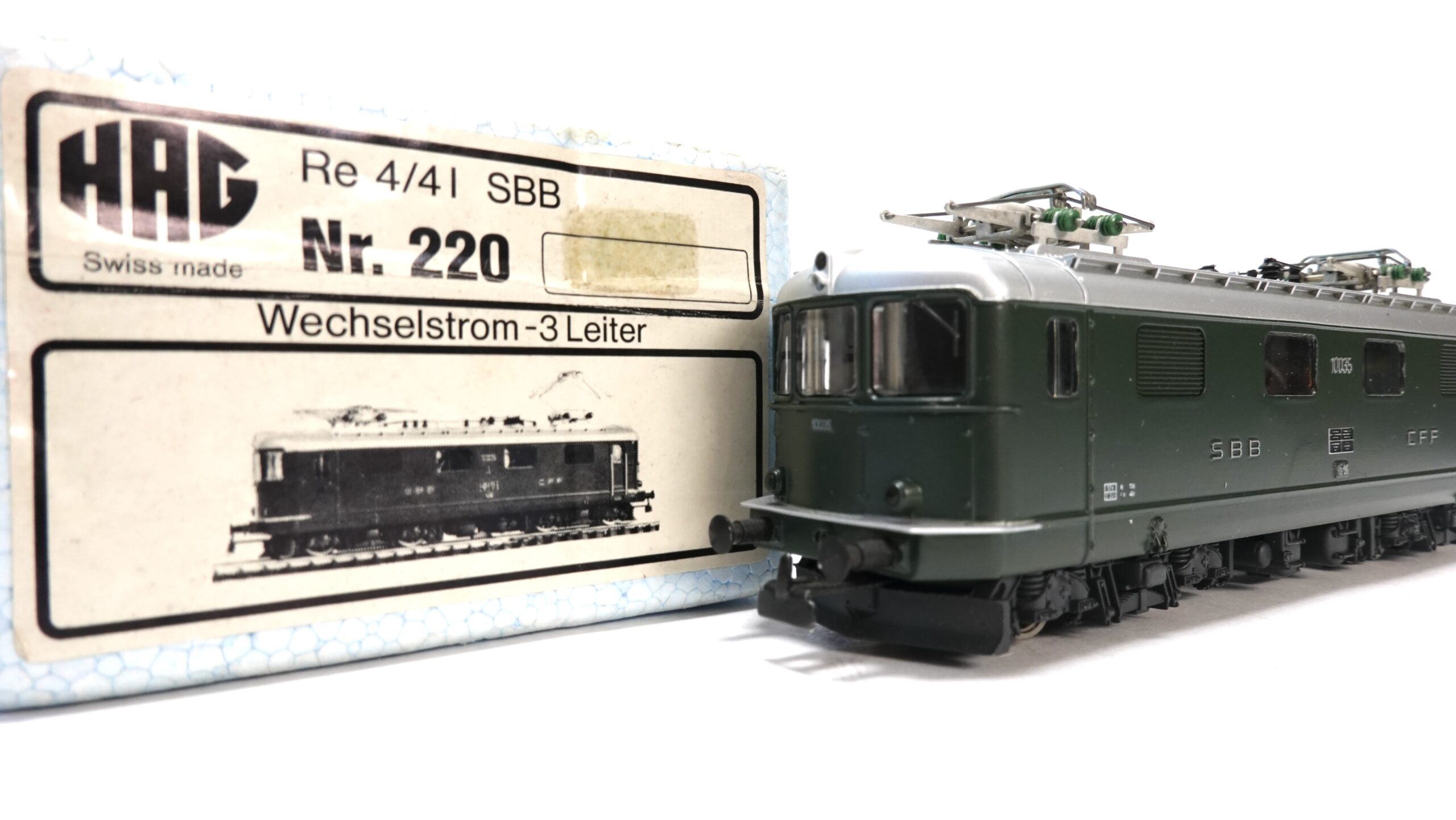 HAG 220 H0 SBB Elektrolokomotive Re 4/4 I grün | A1153 3 HAG 220 H0 SBB Elektrolokomotive Re 4/4 I grün | A1153 – Bild 3