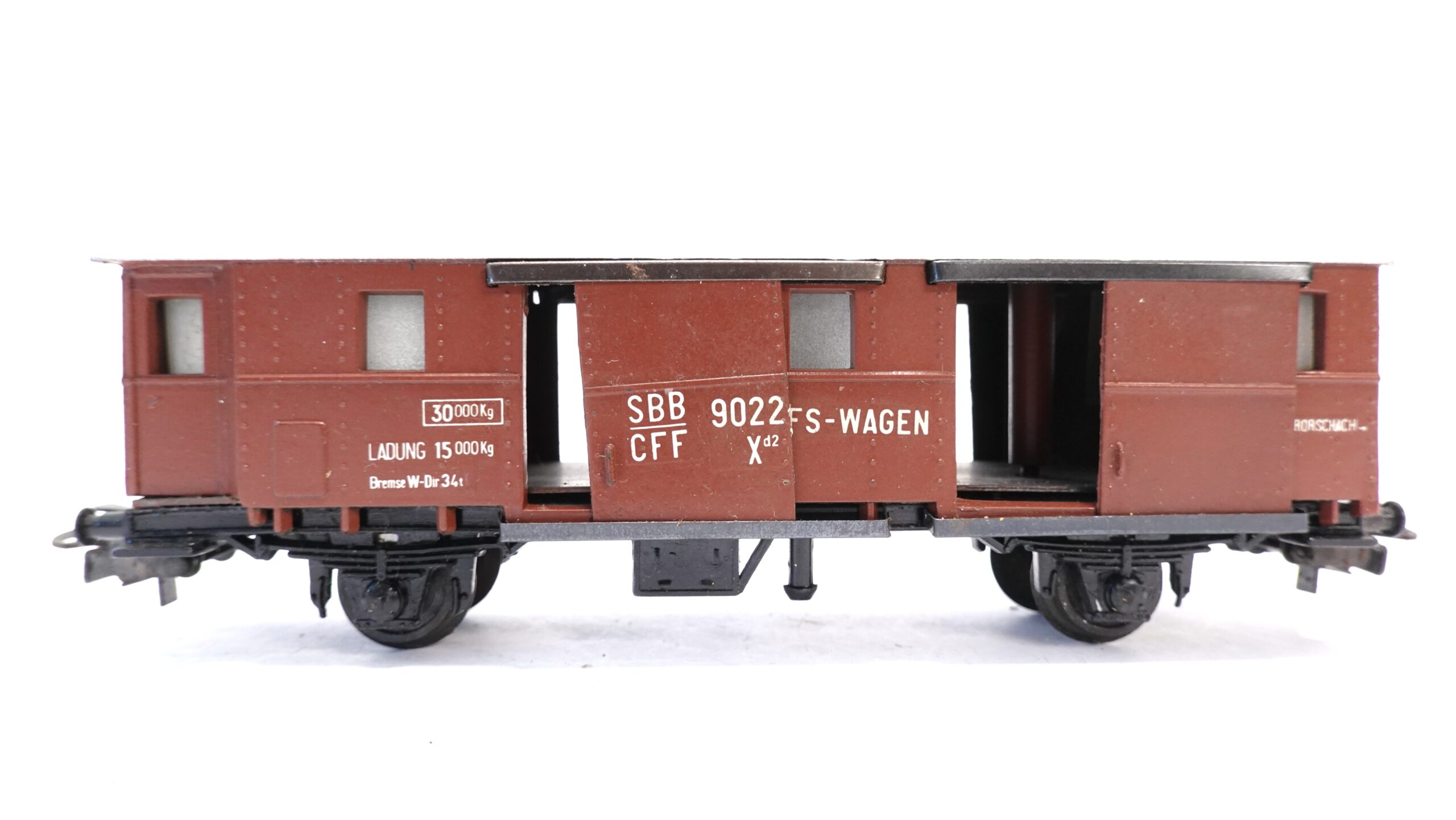 Buco 8620/2 H0 SBB Hilfswagen FS-Wagen 9022 Xd2 braun | A1379 1 Buco 8620/2 H0 SBB Hilfswagen FS-Wagen 9022 Xd2 braun | A1379