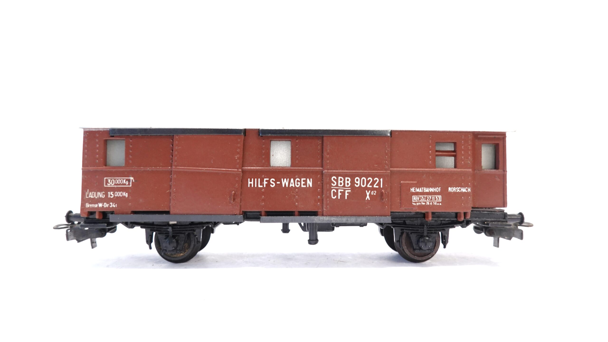 Buco 8620/2 H0 SBB Hilfswagen FS-Wagen 9022 Xd2 braun | A1379 3 Buco 8620/2 H0 SBB Hilfswagen FS-Wagen 9022 Xd2 braun | A1379 – Bild 3