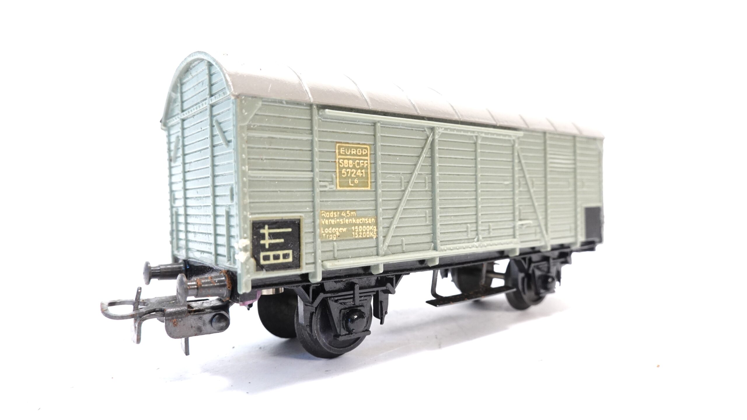 Buco 8600 H0 SBB gedeckter Güterwagen K3 EUROP 57241 grau | A1380 2 Buco 8600 H0 SBB gedeckter Güterwagen K3 EUROP 57241 grau | A1380 – Bild 2