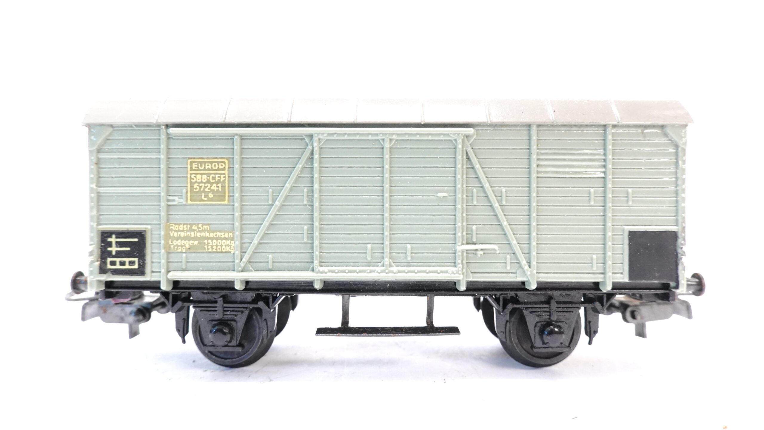 Buco 8600 H0 SBB gedeckter Güterwagen K3 EUROP 57241 grau | A1380 1 Buco 8600 H0 SBB gedeckter Güterwagen K3 EUROP 57241 grau | A1380