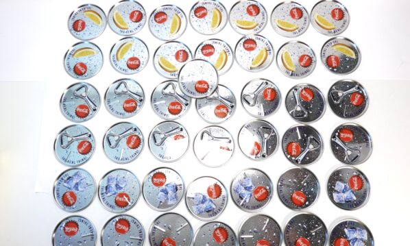 Coca-Cola Glasuntersetzer Metall «The Real Thing» in OVP – A5353