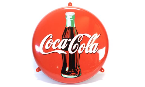 Coca-Cola Blechschild gewölbt Flaschen-Motiv Vintage – A5357