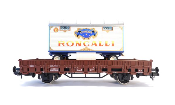 Märklin 58233 1 DB Rungenwagen mit Circus Roncalli Wagen OVP | A5359